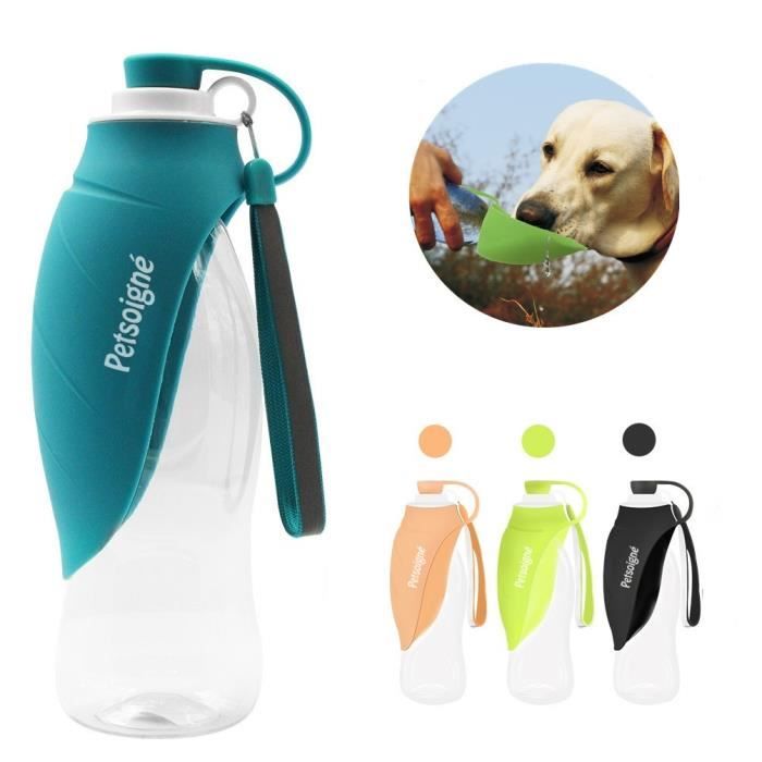 Petsoigné Bouteille Eau pour Chien Portable Gourde Chien - Idéal pour Extérieure - Bleu