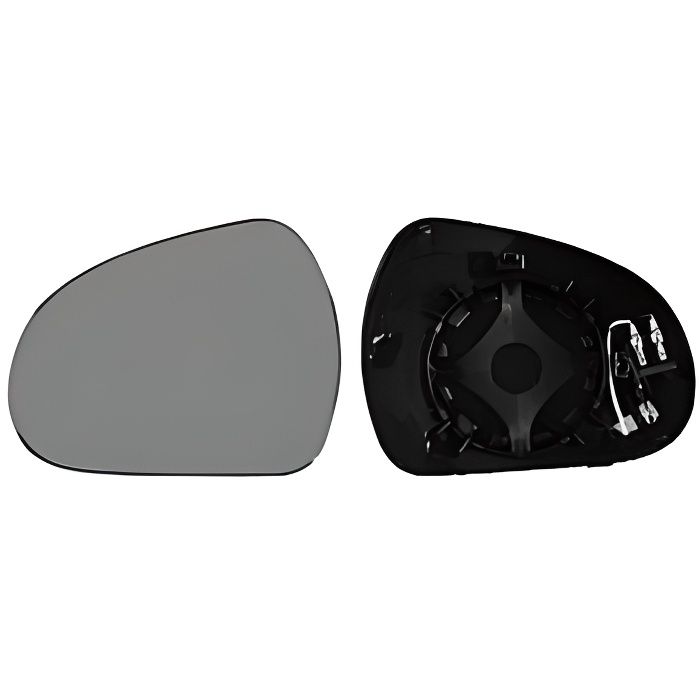 Miroir Glace rétroviseur gauche PEUGEOT 207 phase 1, 2006-2009, asphérique, à clipser, Neuf.