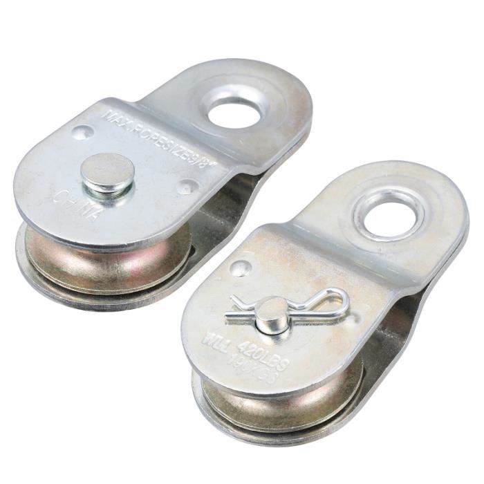 Poulie de câble de fil de levage de roue de remorquage de suspendu en acier de poulie simple de BARRE POUR TRACTION - DIP STATION