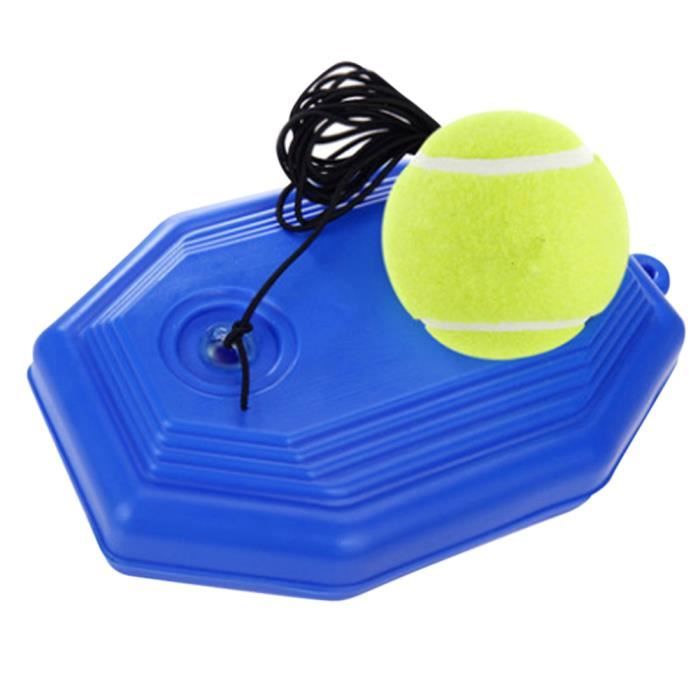 Entraîneur de Balles de Tennis, Entraînement de Tennis Balle Rebond Base avec Corde pour Entraînement Individuel / Débutants - Carré
