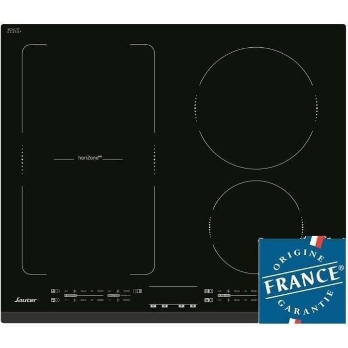 Table de Cuisson Induction SAUTER - 4 foyers - L60 x P51cm - SPI4664B - 7200W - Revêtement verre - N