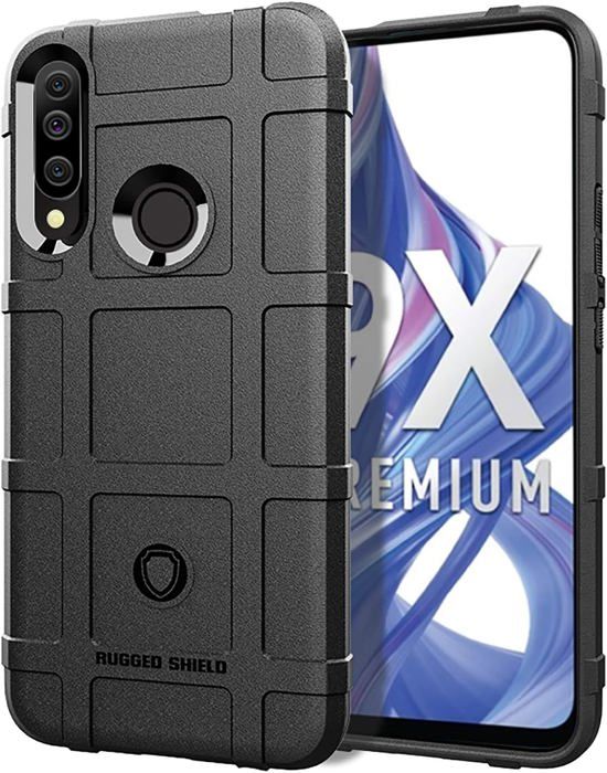Coque Huawei Y6P Ring Armor - Anti-choc Magnétique - TPU + PC Noir (Neuf)