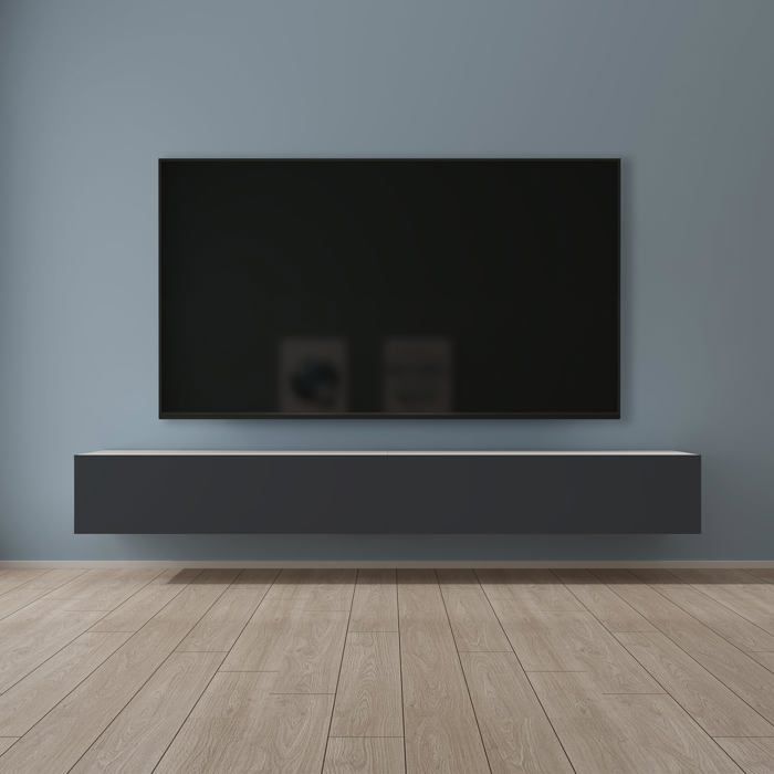 Mai & Mai Meuble TV Suspendue Armoire avec Soft-Close Table TV pour le Salon Blanc Mat+Gris Noir 240x40 2x30 cm TC002 Mai & Mai Meuble TV Suspendue Armoire avec Soft-Close Table TV pour le Salon Blanc Mat+Gris Noir 240x40 2x30 cm TC002