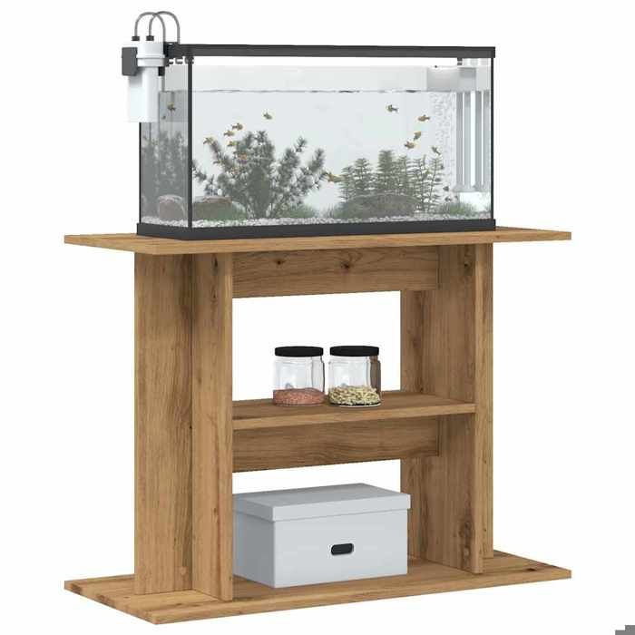 Meilleurs prix pour Elégant Support daquarium - Pieds Robustes - chêne artisanal - 80x35x60 cm - bois ingénierie &2401731