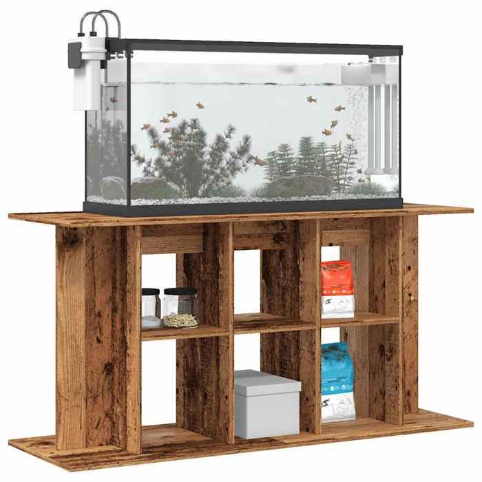 Meilleurs prix pour Elégant Support pour aquarium - Pieds Robustes - vieux bois - 120x40x60 cm - bois dingénierie &7013944