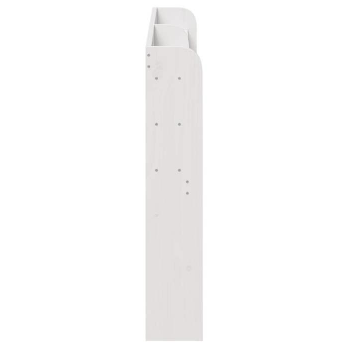 Tête de lit sur pied - GKK - avec étagères de rangement - blanc 135 cm bois massif de pin @10435