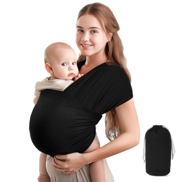 Echarpe De Portage Bebe Porte Bebe Naissance Coton Respirant Capacité