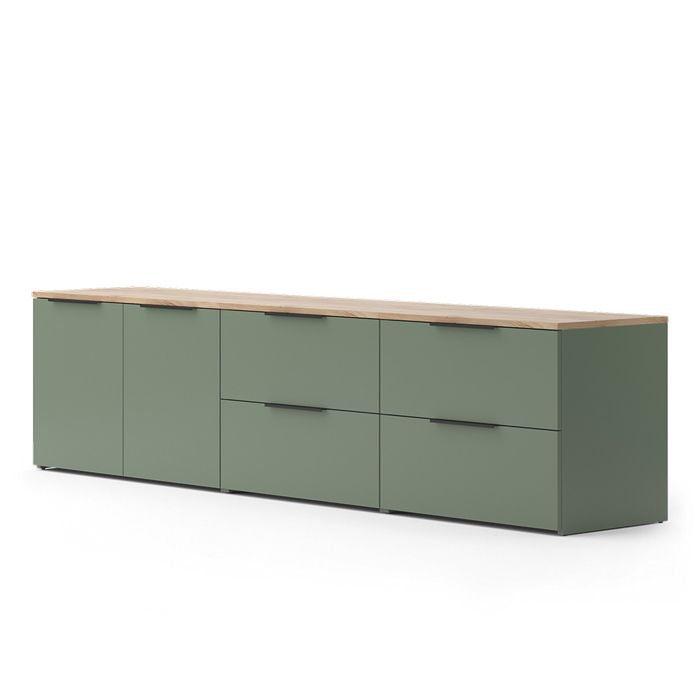Meuble-paroi Wido 3 parties Vert Vicco 57457 Meuble-paroi Wido 3 parties Vert Vicco 57457