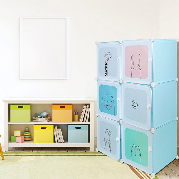 Armoires De Rangement Pour La Maison - YQINGMAOY - À 3 Niveaux - Facile À Nettoyer - 37*74*110 cm - bleu