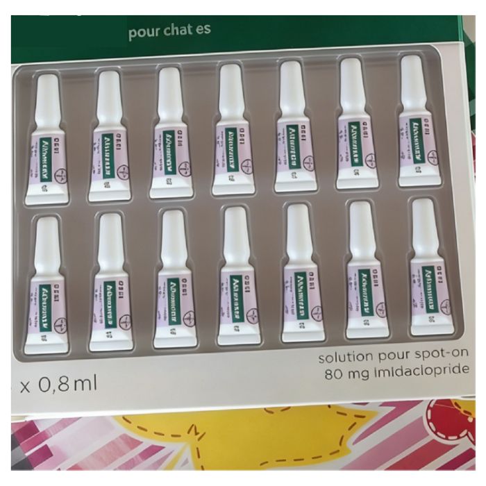 Meilleurs prix pour Solution Antipuce Chat Lapin +4kg 14 pipettes Traitement anti puces avec protection de 3 à 4 semaines （Pas de Boite)）