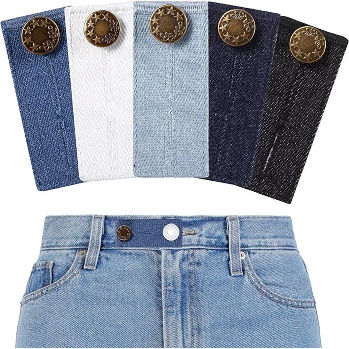 Extension de taille pour pantalon 5 unités différentes couleurs pour pantalon jean vêtement grossesse