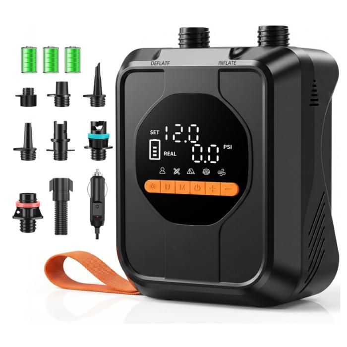 Gonfleur Paddle Electrique 20 PSI avec Batterie Rechargeable 13500 mAhPompe