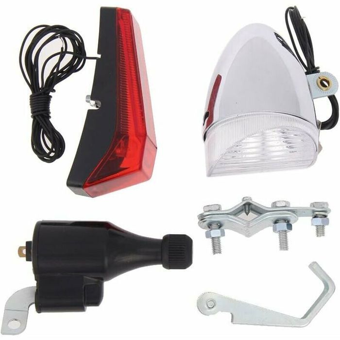 Ensemble Déclairage De Vélo/Vélo Non Alimenté Par Batterie Phare Alimenté Par Dynamo Sécurité Améliorée