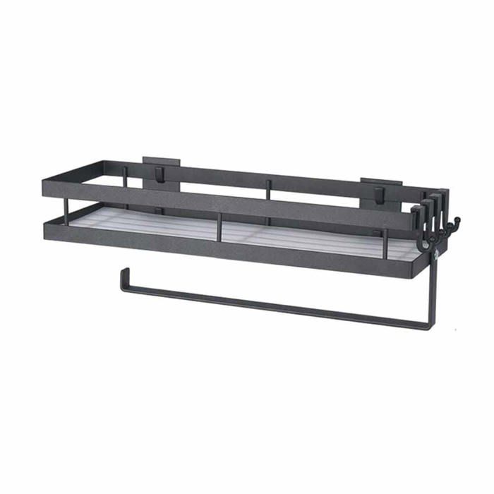 étagère à épices murale sans perageetagere rangementétagère à épices suspendue avec porte-rouleau  ACCESSOIRES FABRICATION MAISON