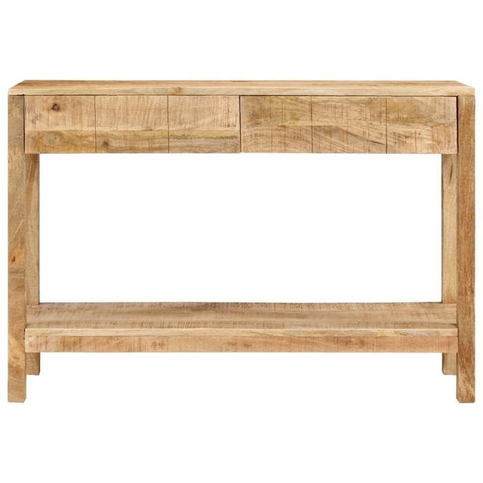 NEW Bout de Canapé MEUBLE dEntrée - UU - Table console - et 2 tiroirs 110x35x75 cm bois de manguier solide FR_19399