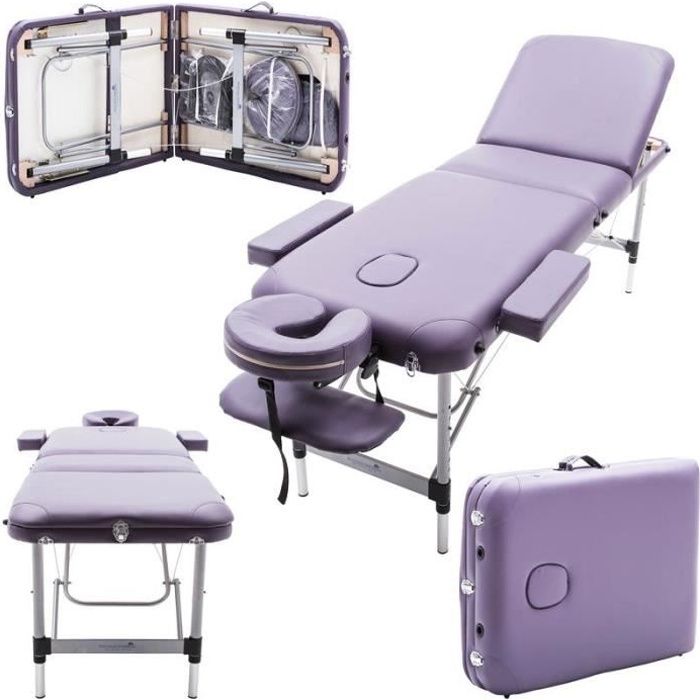 VERT pliante Confort 3 zones Table de Massage Pro Luxe