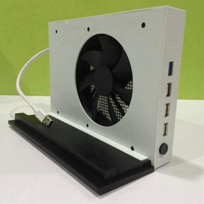 Ventilateur vertical de support de Xbox One S 4 ports Hub USB Xbox One