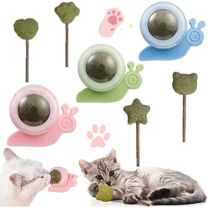 Jouets À L herbe Chat - Weploda 7 Pièces Boule Herbe Chat Murale Jouet  Nettoyer Dents Chats - Cdiscount