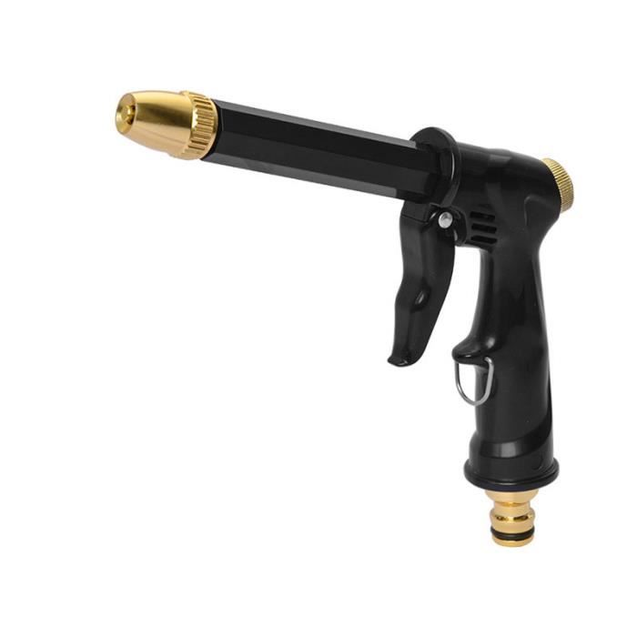 Pistolet Pulvérisateur pour Tuyau D'arrosage, Pistolet à eau en Métal Très Résistant, Buse de