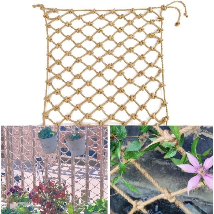Filet De Corde En Chanvre Pour Plantes Grimpantes,Filet De Protection ...