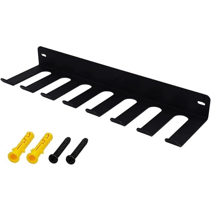 SUPPORT DE RANGEMENT mural pour douilles avec 8 clips 2 pièces rail de guidage EUR 6,97