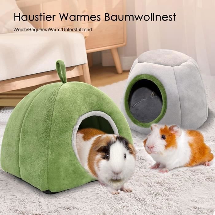 Meilleurs prix pour 2 Lits pour Cochon d'Inde pour Petit Animal, Cachette, Accessoires Lavables pour Cage de Cochon d'Inde pour Cochon d'Inde Chinchill