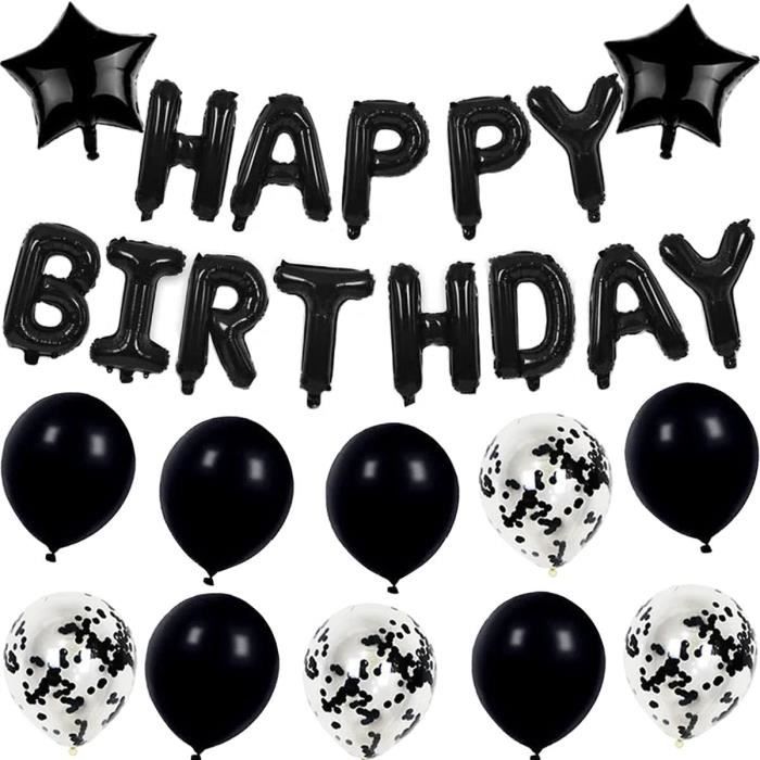 Guirlande Happy Birthday Avec Flocons De Neige - Lot De 2 - Effet Laser Coloré - Pour Décoration Fête