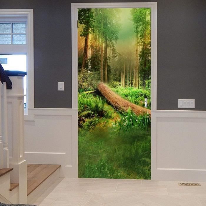 3D Triangolo Geometrico Solido Adesivi Per Porte Poster Autoadesivo Per Porte Carta Da Parati Per Porte Murales Per Porte Door Art Adesivi Murali Per Porte Foto Per Porte 88 X 200 Cm