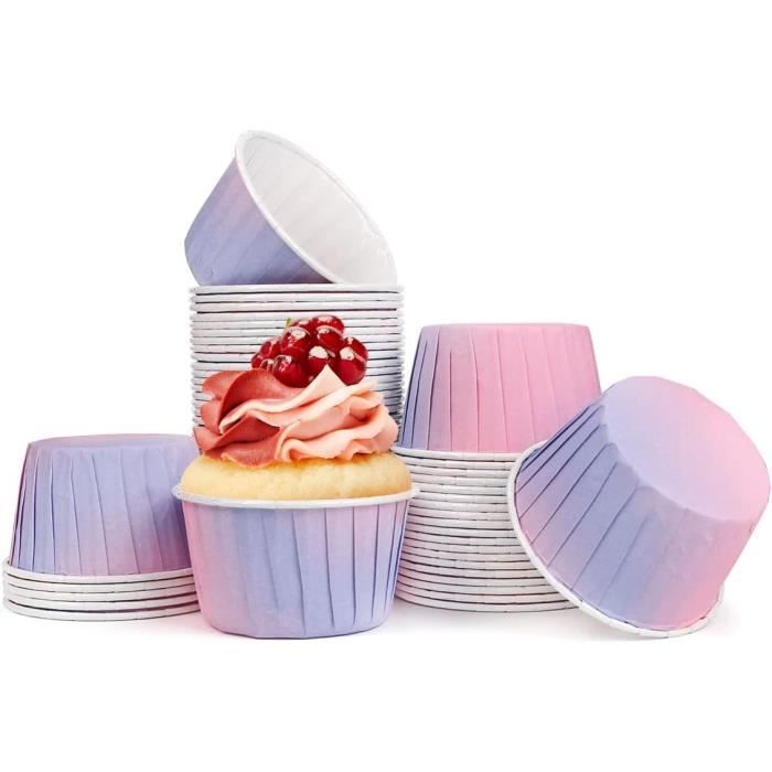 Lot De 50 Moule Muffins Papier Caissettes Cupcake Moule À Cupcake