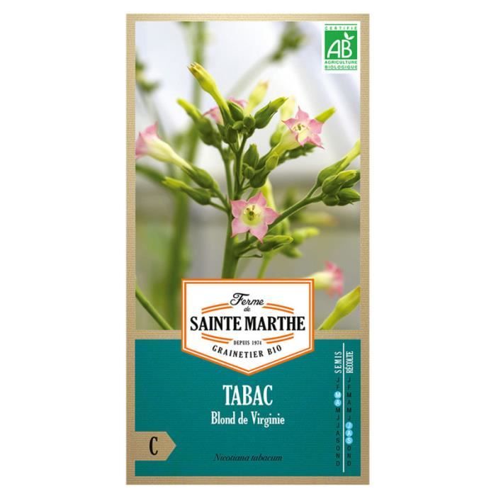 La ferme Sainte Marthe 1000 graines AB Tabac blond de virginie