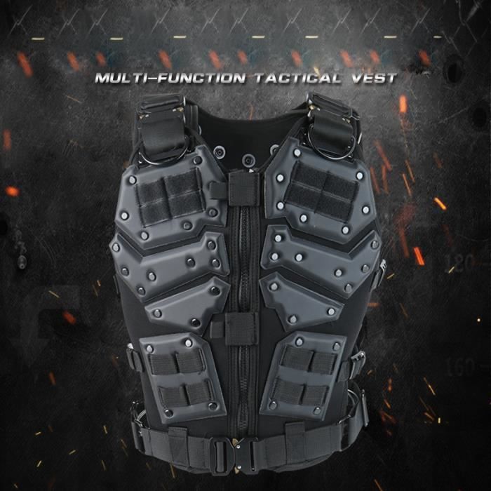 Gilet Tactique Léger Airsoft Paintball Combat Jeu de Guerre Chasse