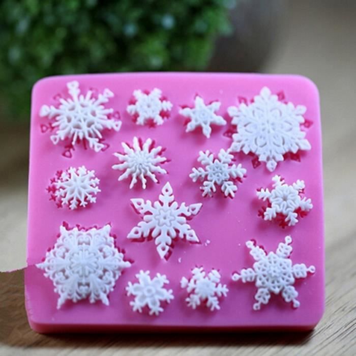 Flocon De Neige En Silicone Frozen Fondant Gateau Moule Topper Chocolat Decoration Outil Bricolage Cdiscount Maison