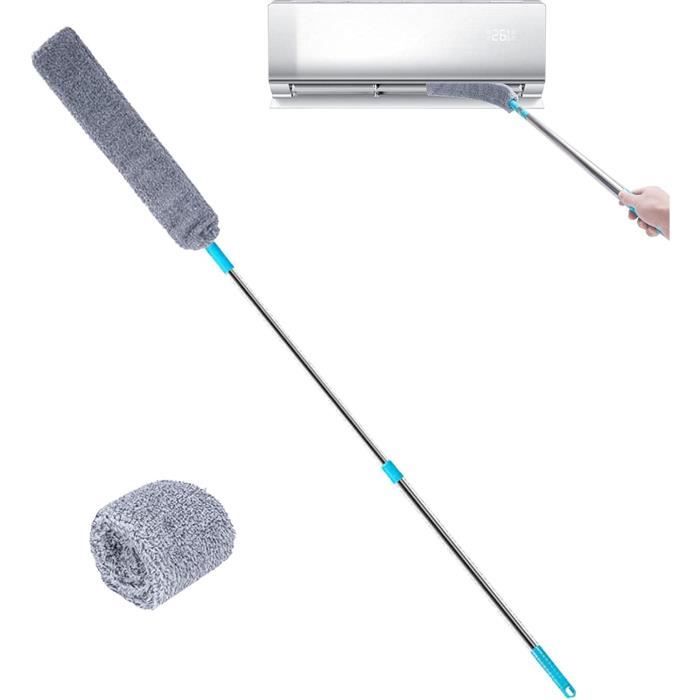Kit De 7 Plumeaux Microfibre Avec Manche Extensible 100 Pouces - Neuf, Multicolore