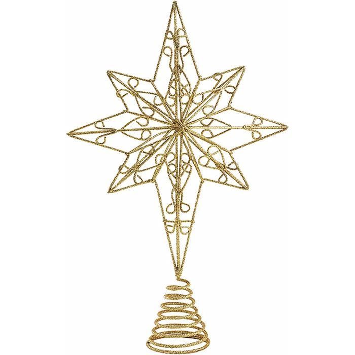 Etoile Sapin de Noel, Arbre Topper Décoration Cime d'arbre étoile