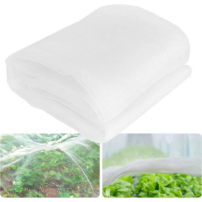 Filet Jardin 10x2,5m, Maille Fine Anti-insectes, Protection Plantes, Légumes, Fruits, Fleurs Label - Jardin