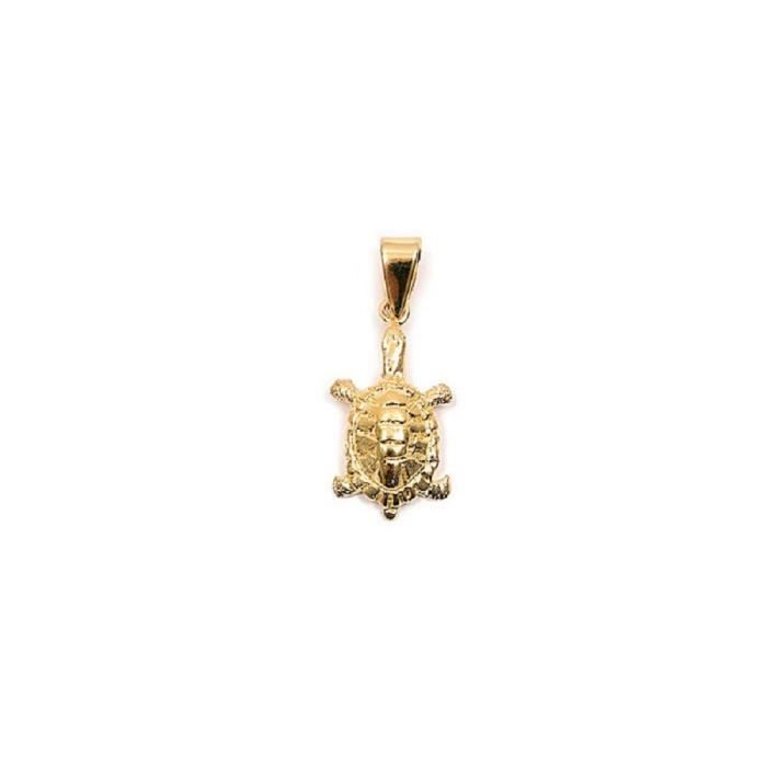 Pendentif tortue plaqué or 750/000 (18 carats) garanti sans nickel