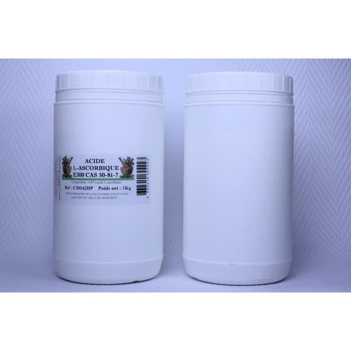 Acide ascorbique en pot PEHD 1l de 1 Kilogramme Cdiscount Au quotidien