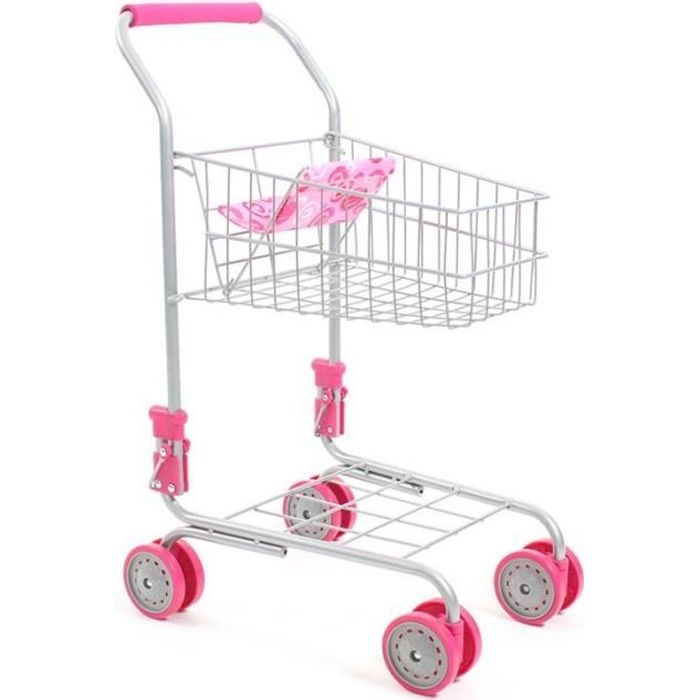 Chariot De Supermarché Bayer Chic 2000 – Avec Siège Pour Poupée, Roues Pivotantes, Bleu – Pour Poupées Jusqu’à 46 Cm – Jouet D’imitation