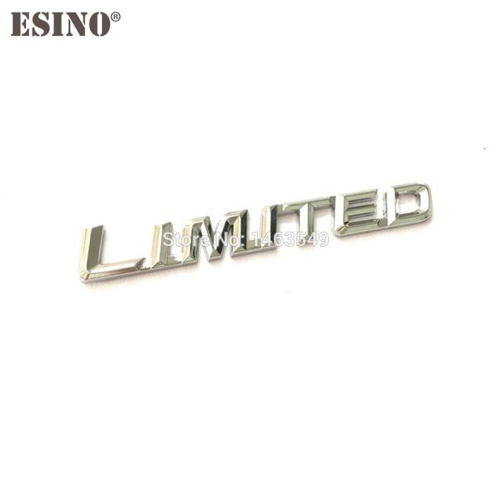 Silver -Emblème 3D en alliage de Zinc et métal chromé, nouveau style de