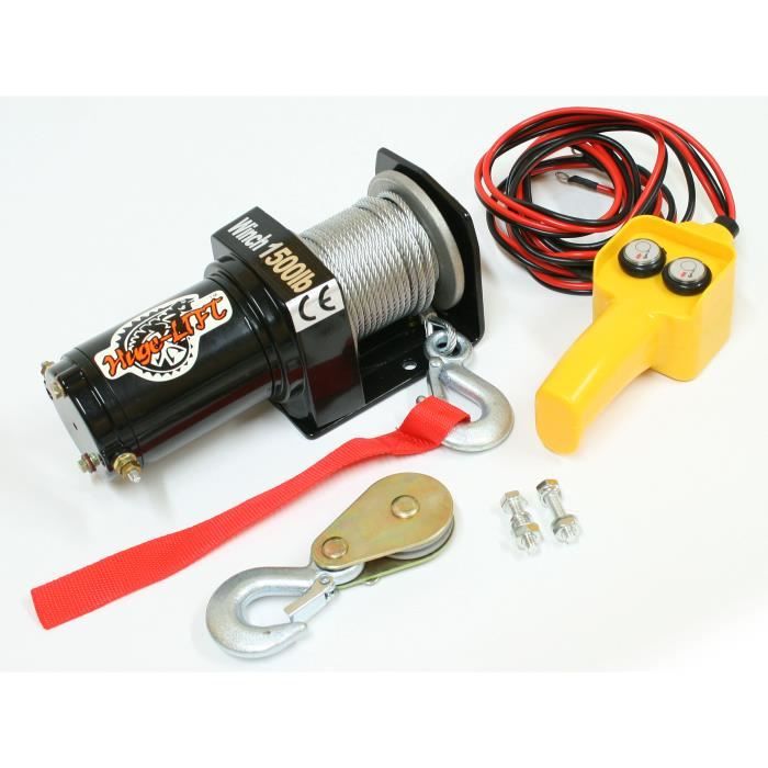 Treuil électrique - Non spécifié - 12V - 680Kg - 1360Kg - Câble 15m Ø4mm