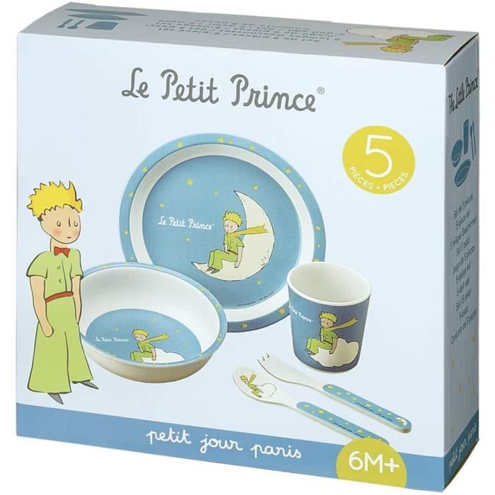 Coffret repas avec 4 couverts personnalisés - Le Petit Prince