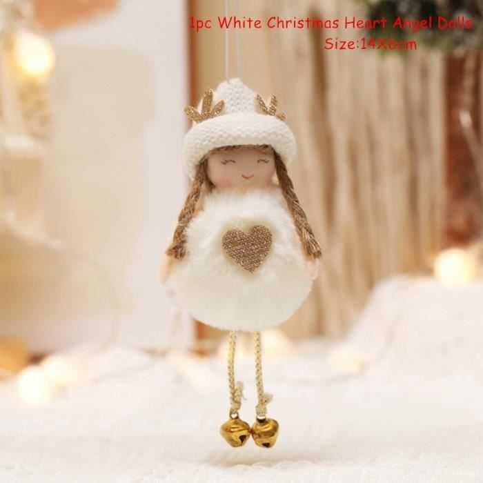 Ange de Noël à suspendre (H9 cm) Sainte-Gisèle Or - Boule et déco de Ange de Noël à suspendre (H9 cm) Sainte-Gisèle Or - Boule et déco de