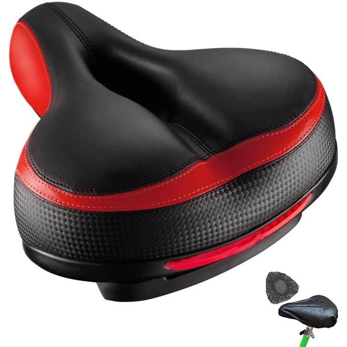 LEMEGO Selle de Velo Ultra Confortable, Selle Vélo VTT Homme Femme Large  Confort avec Gel Rembourré Antichoc Réfléchissant Ergonomique Selle pour  Vélo de Route Ville Appartement Electrique VTT : : Sports et