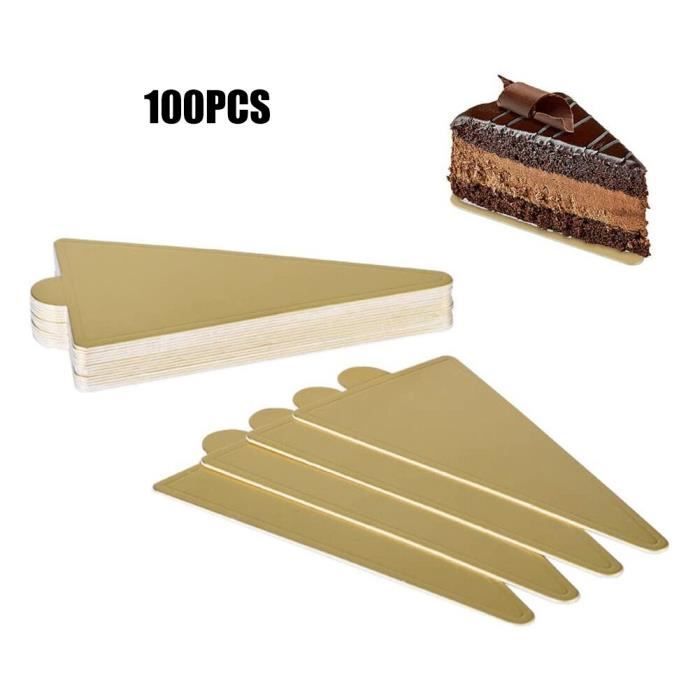 100 Supports à Gâteau En Carton Doré 9cm - Pour Cupcakes, Mousses Et Desserts | Jetables Et Pratiques