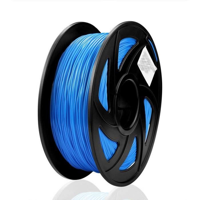Filament d'imprimante 3D PLA 1.75mm 1KG bobine, filament 3D matériaux d'impression  - Bleu