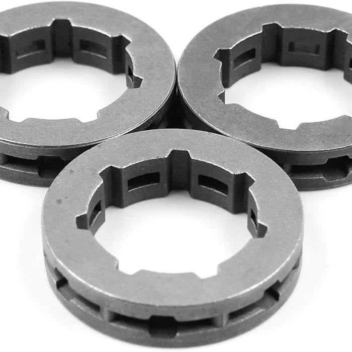 Pignon De Jante 3/8 7 Dents, Trou 22mm - Compatible Husqvarna 365, 372, Stihl MS361, MS440… - Lot De 3 Pièces