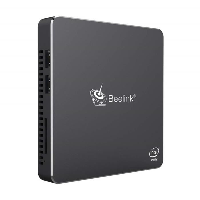 Vente Ordinateur de bureau Beelink T34 Mini PC Ordinateur de Bureau Processeur Intel Celeron J3455,8 Go DDR3 / 256 Go SSD, Dual HDMI, 2.4G + 5.8G Bluetooth 4.0 pas cher