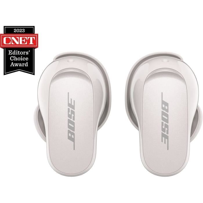 Bose QuietComfort Earbuds II, Écouteurs sans fil, Bluetooth, les Meilleurs écouteurs à Réduction de Bruit au Monde, Blanc