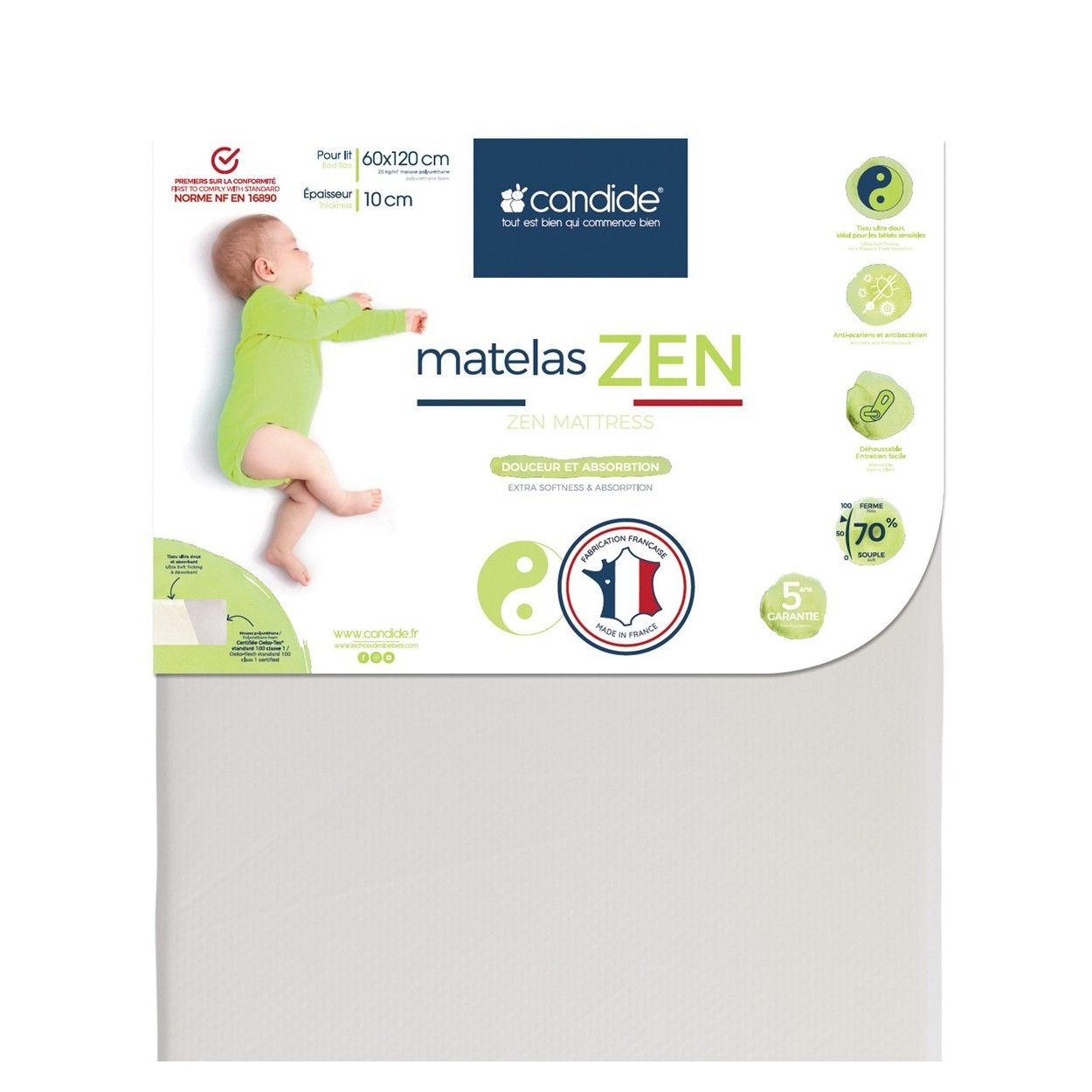 Photo de candide-matelas-zen-dehoussable-pour-lit-60x120-cm