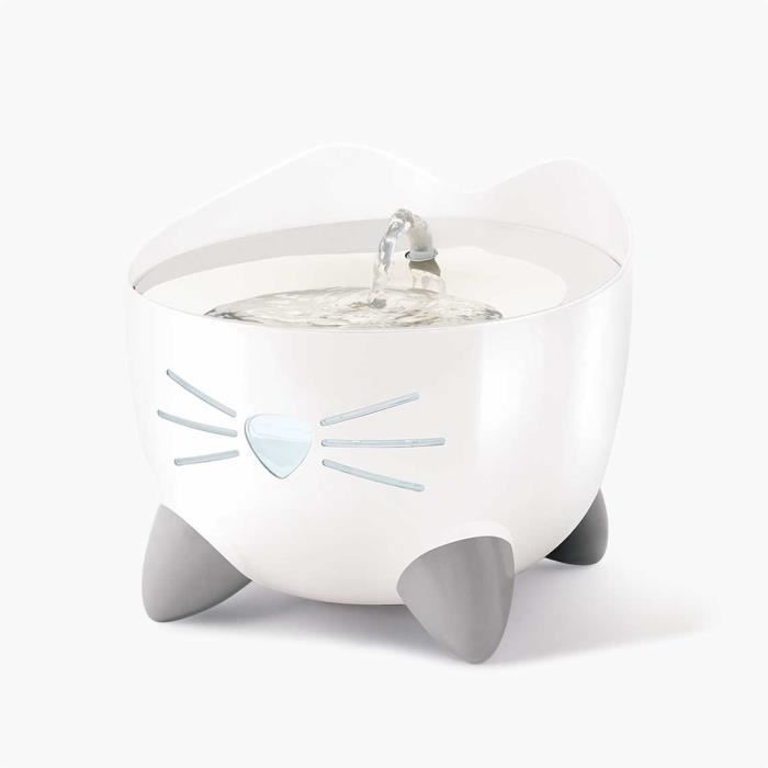 CAT IT Fontaine à eau automatique pour chat - 2,5 L (Acier inox et filtre)